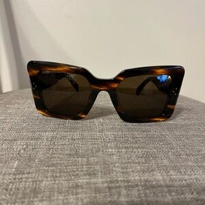 Celine Brown Tortoise Square Sunglasses